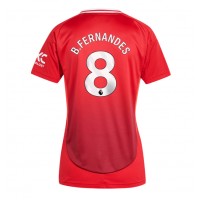 Zenski Nogometni Dres Manchester United Bruno Fernandes #8 Domaci 2024-25 Kratak Rukav